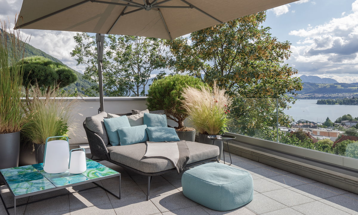 Dachterrasse Gmunden Dachterrasse, Dach, Terrasse, Pflanzen